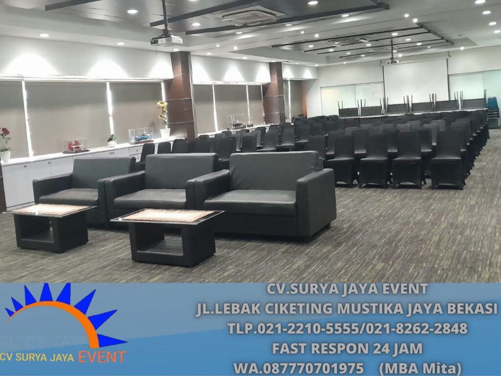 Sewa Sofa Type Doble Hitam Area Jakarta