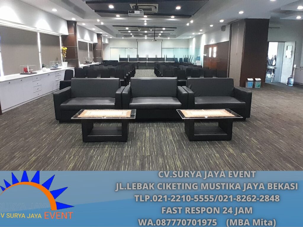 Sewa Sofa Type Doble Hitam Area Jakarta