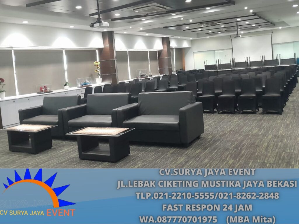 Sewa Sofa Type Doble Hitam Area Jakarta