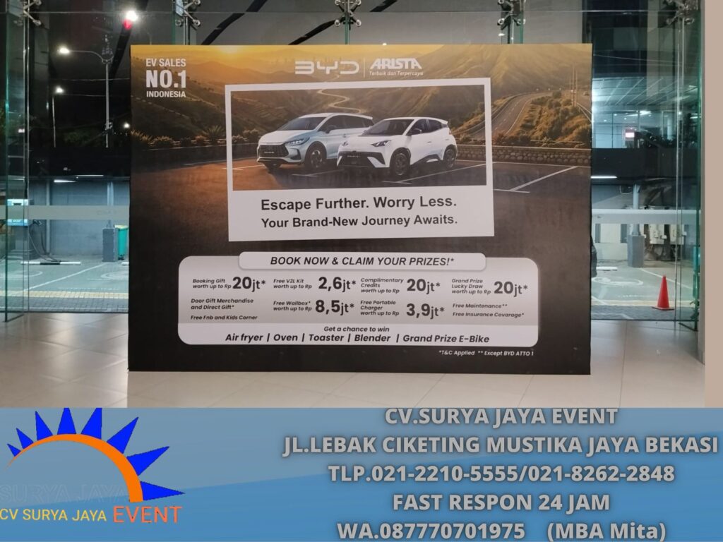 Sewa Backdrop Event BYD pluit