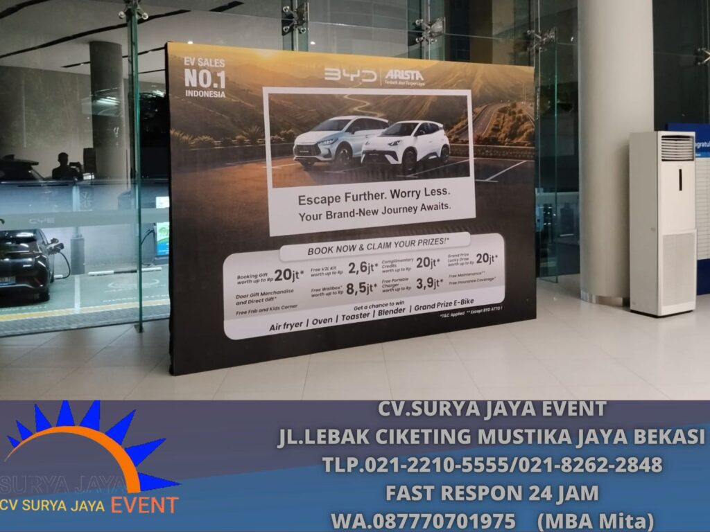 Sewa Backdrop Event BYD pluit