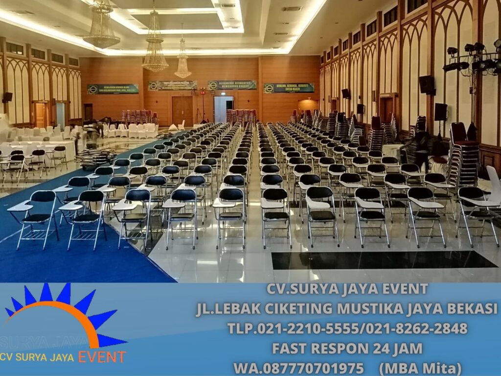 Rental KURSI KULIAH Event DI aula Markas TNI bandung