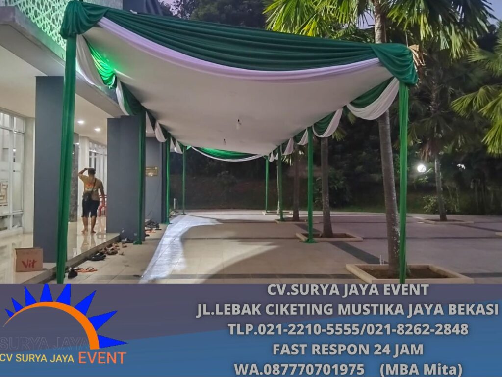Sewa Tenda Plafon Ukuran 4x18m Cibubur Jaktim