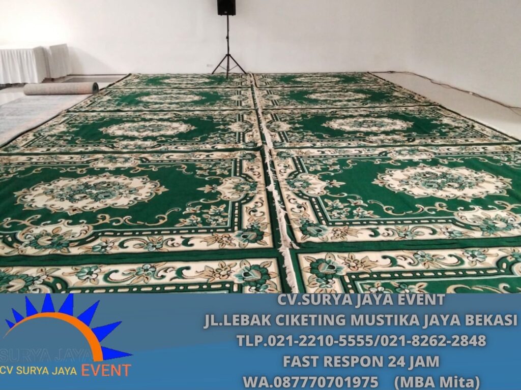 Sewa Karpet Permadani Tebal Warna Hijau Jakarta