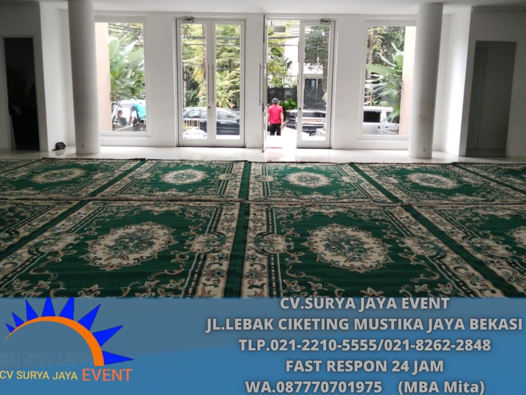 Sewa Karpet Permadani Tebal Warna Hijau Jakarta