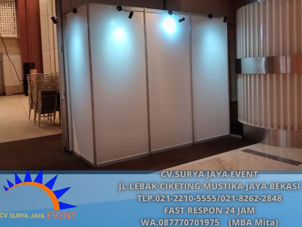 Sewa BOOTH PARTISI PUTIH 2x2m Jakarta