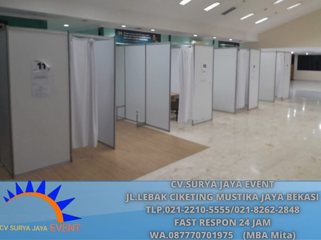 Rental Partisi Sekat Ruang Putih Area Bogor