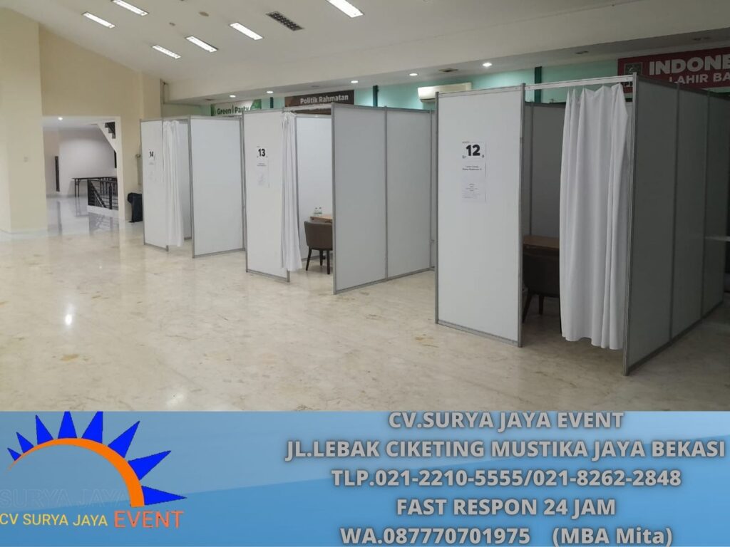 Rental Partisi Sekat Ruang Putih Area Bogor