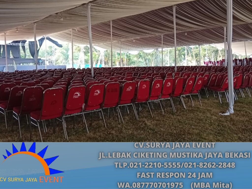 Rental Tenda serut putih,kursi futura polos jakarta
