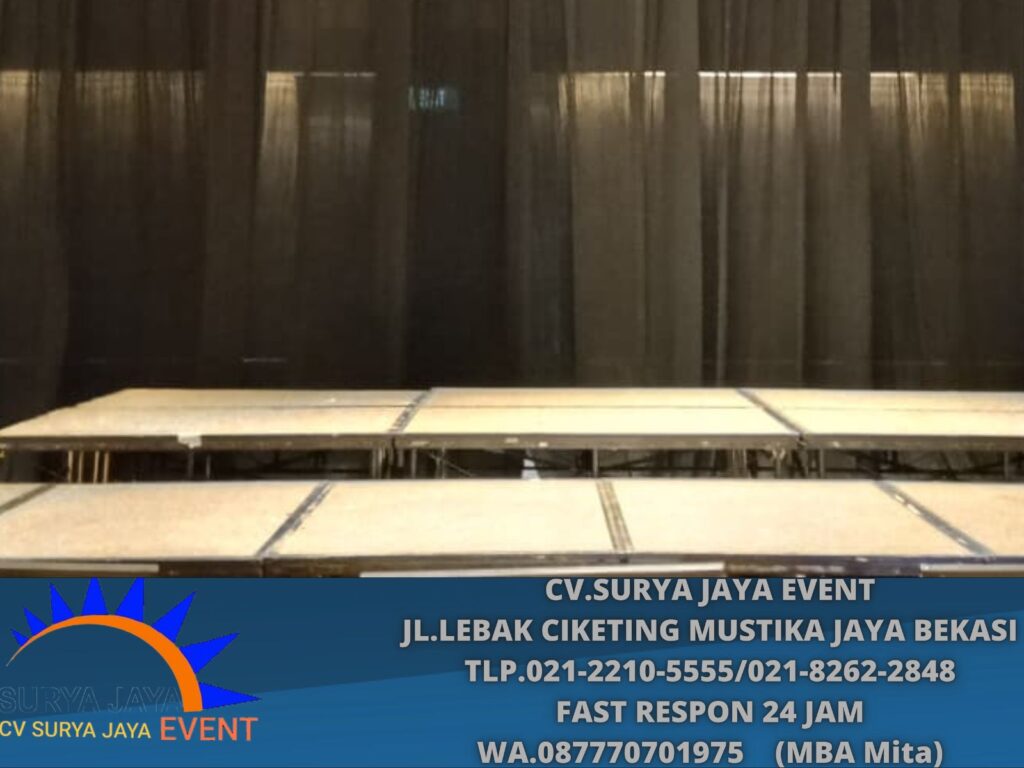Sewa Kain Tirai hitam event HOTEL Shangrila jakarta