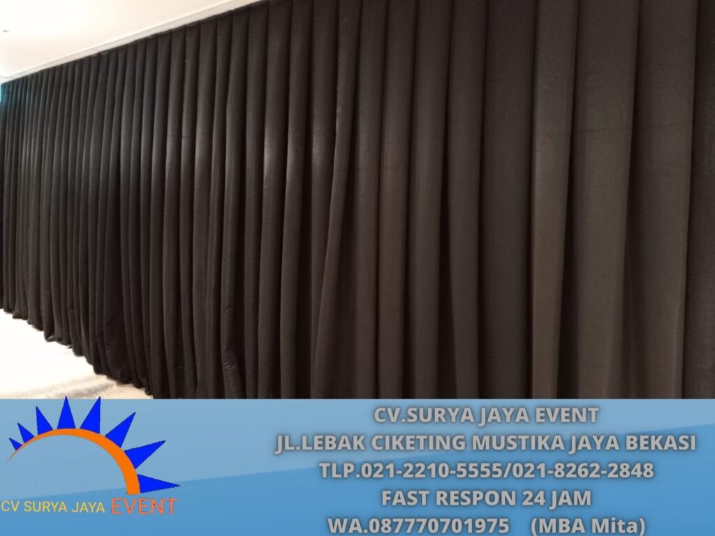 Rental Black Curtain Tebal Bekasi