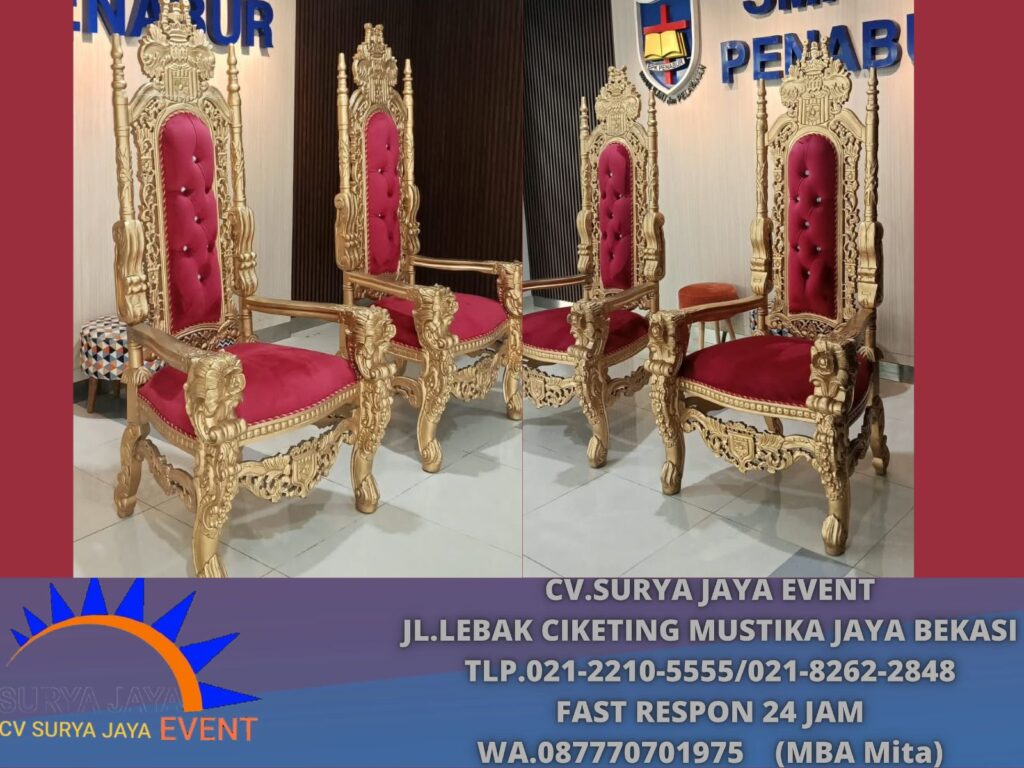 Sewa Kursi Singgasana Merah Event SMPK2 Penabur Jakpus