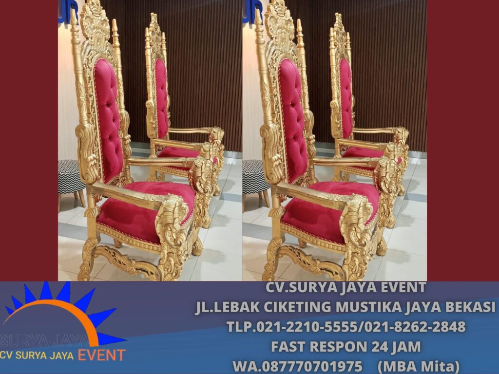 Sewa Kursi Singgasana Merah Event SMPK2 Penabur Jakpus