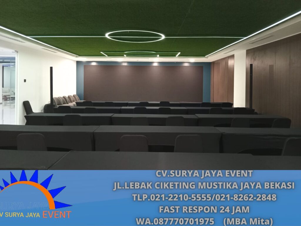 Sewa Meja IBM Cover Strick Hitam Area Tanggerang