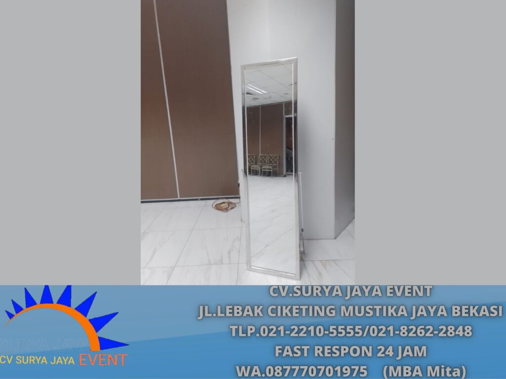 Sewa Cermin Rias Frame Stainless Full Body Jakarta