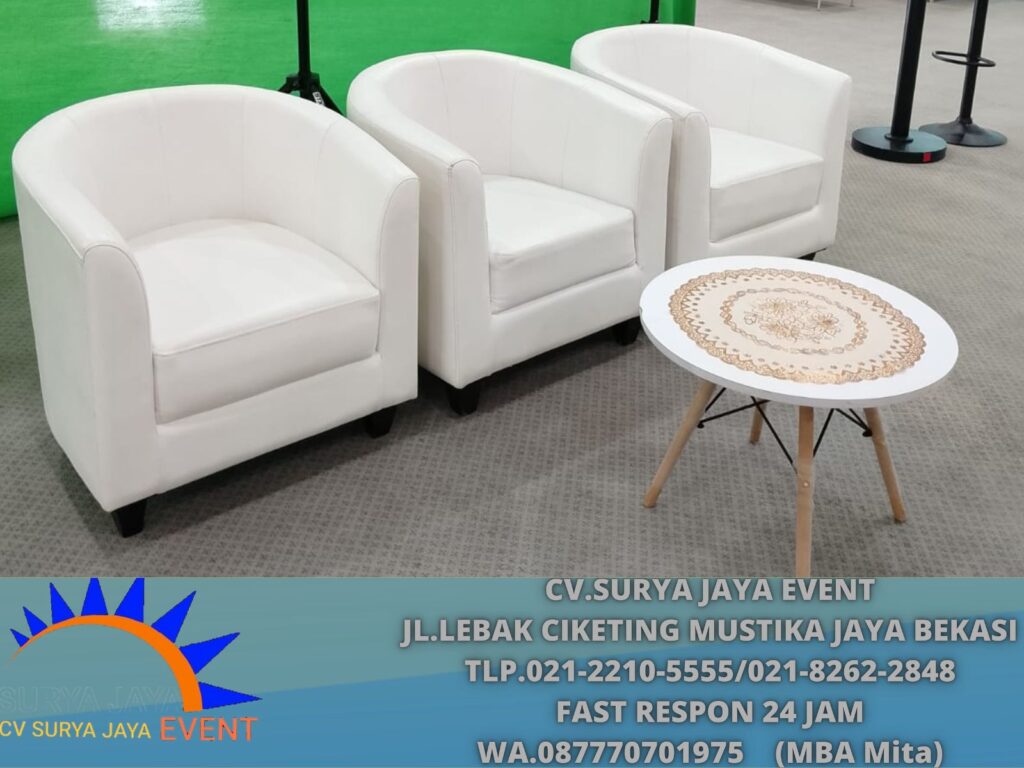 Sewa Sofa Oval Set Meja Retro Jakarta Pusat