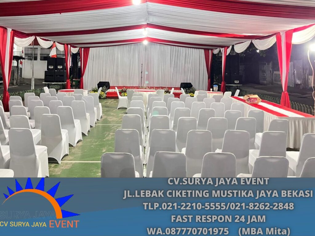 Sewa Tenda Serut Merah Putih Area Bekasi Rengecy