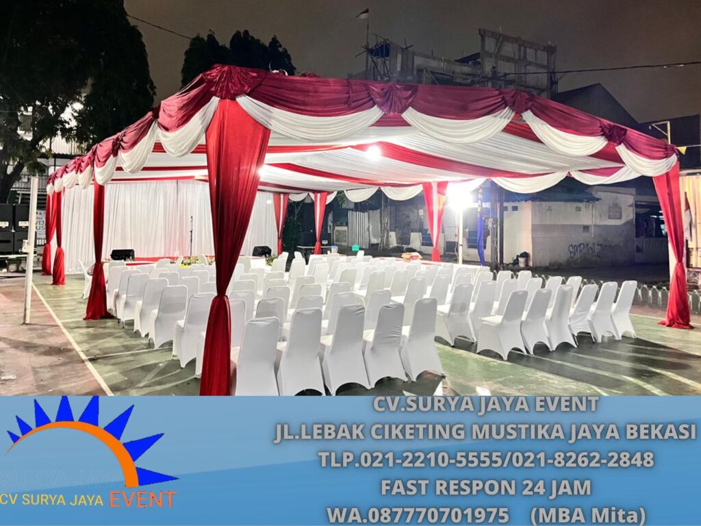 Sewa Tenda Serut Merah Putih Area Bekasi Rengecy