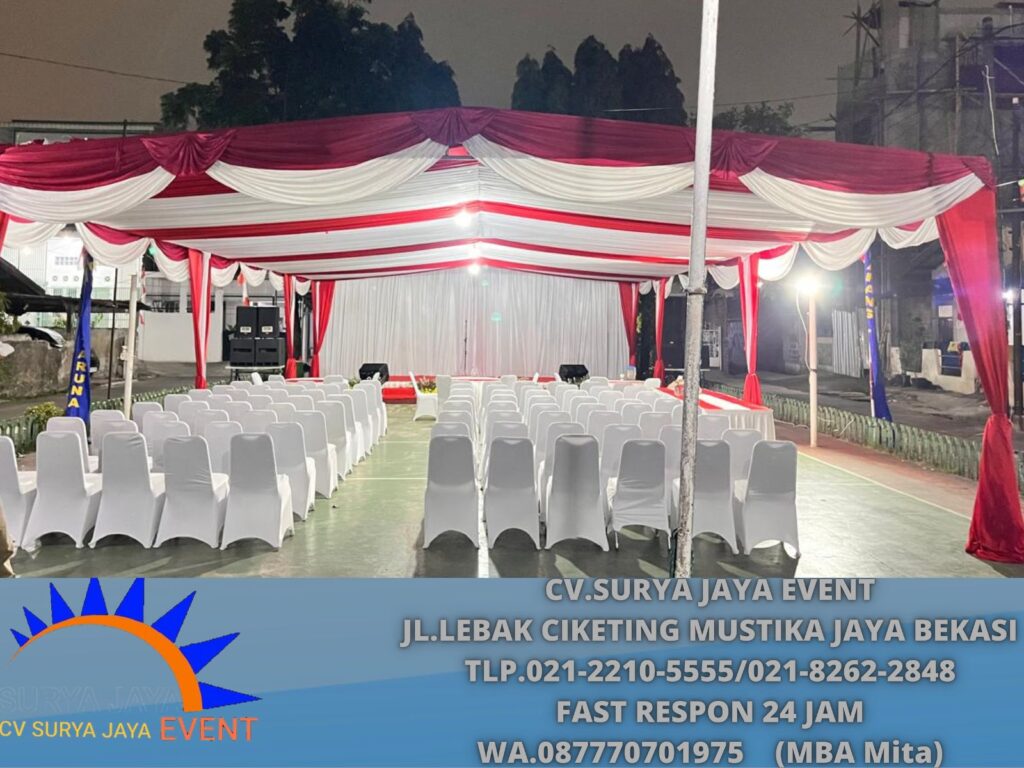Sewa Tenda Serut Merah Putih Area Bekasi Rengecy
