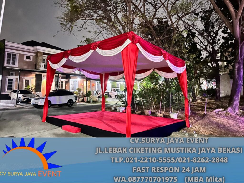 Sewa Tenda Panggung Merah Putih Cikarang Bekasi