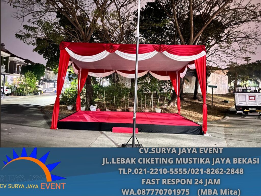 Sewa Tenda Panggung Merah Putih Cikarang Bekasi