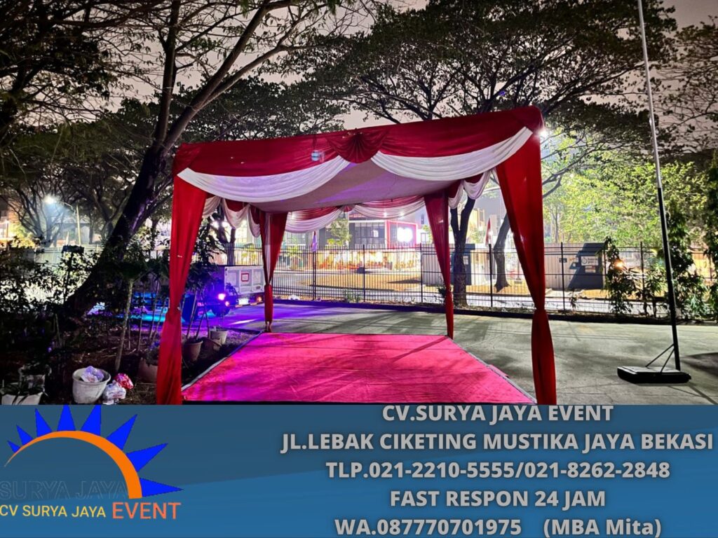 Sewa Tenda Panggung Merah Putih Cikarang Bekasi