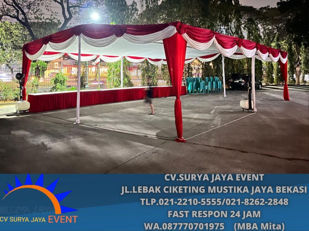 Sewa Tenda Panggung Merah Putih Cikarang Bekasi