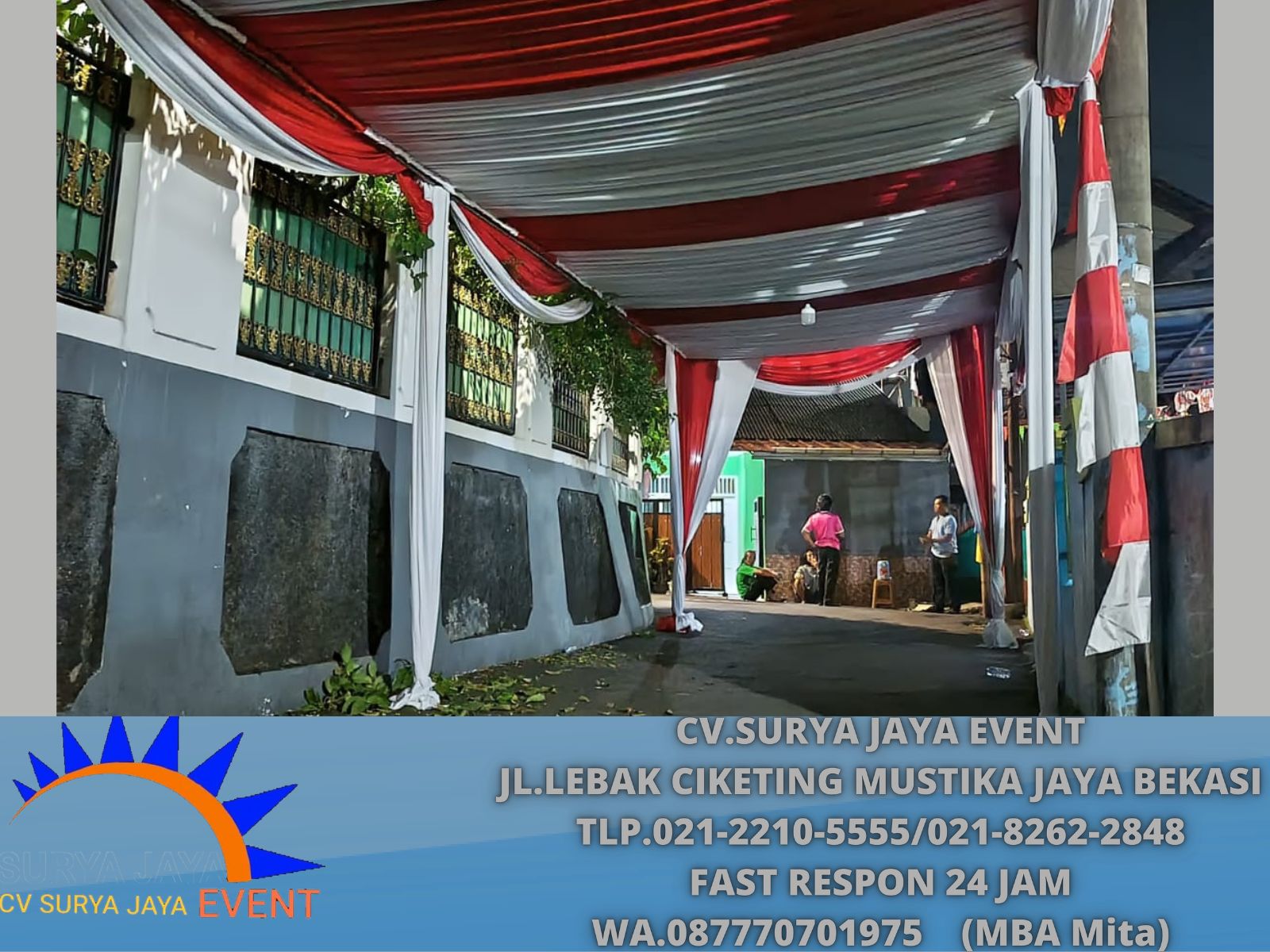 Tenda Serut Merah Putih Event BPJS Cempaka Putih Jakarta (4)
