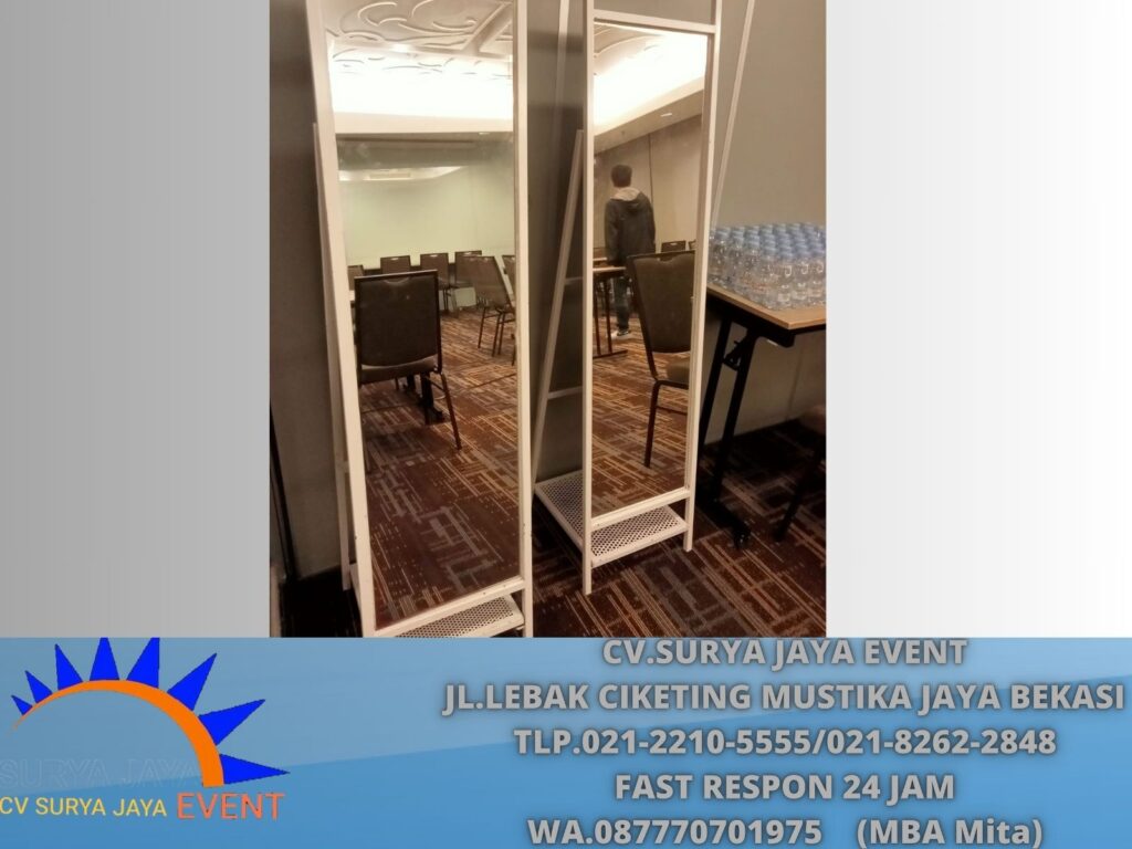 Sewa Cermin Rias Frame Stainless Full Body Jakarta