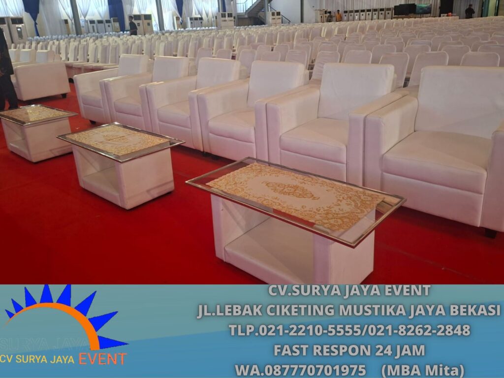 Sewa Sofa,Meja VIP kaca president University cikarang (0877-7070-1975)