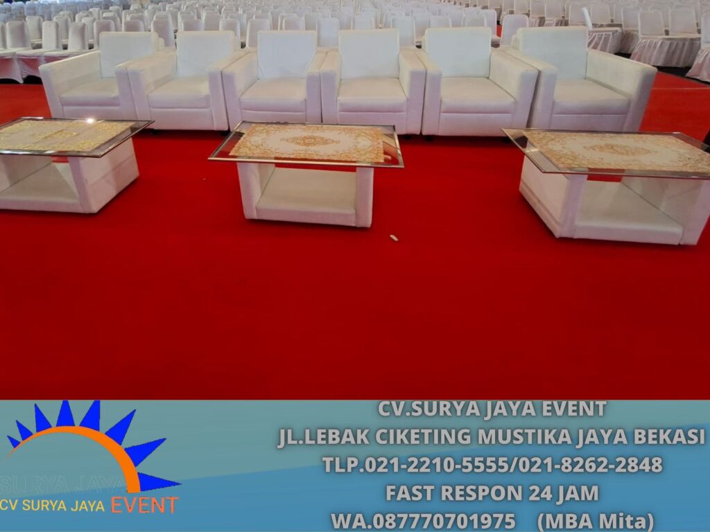 Sewa Sofa,Meja VIP kaca president University cikarang (0877-7070-1975)