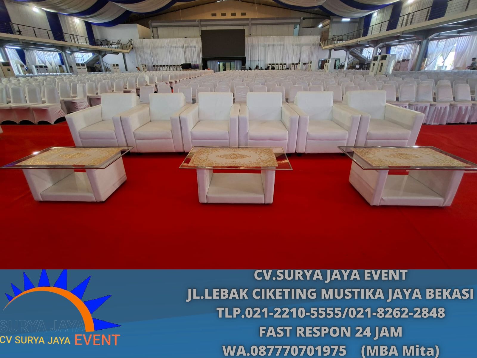 Sofa,Meja VIP kaca president University cikarang (0877-7070-1975) (3)