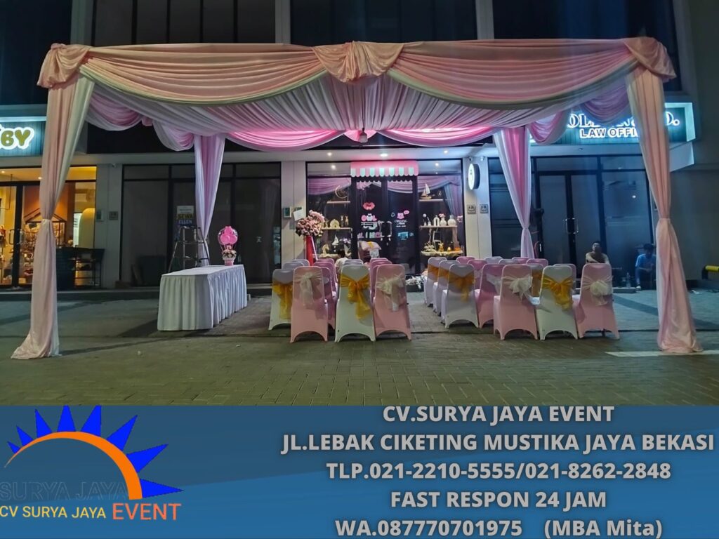 Sewa Tenda serut 6x5m,meja Kursi BSD city tangerang (0877-7070-1975)