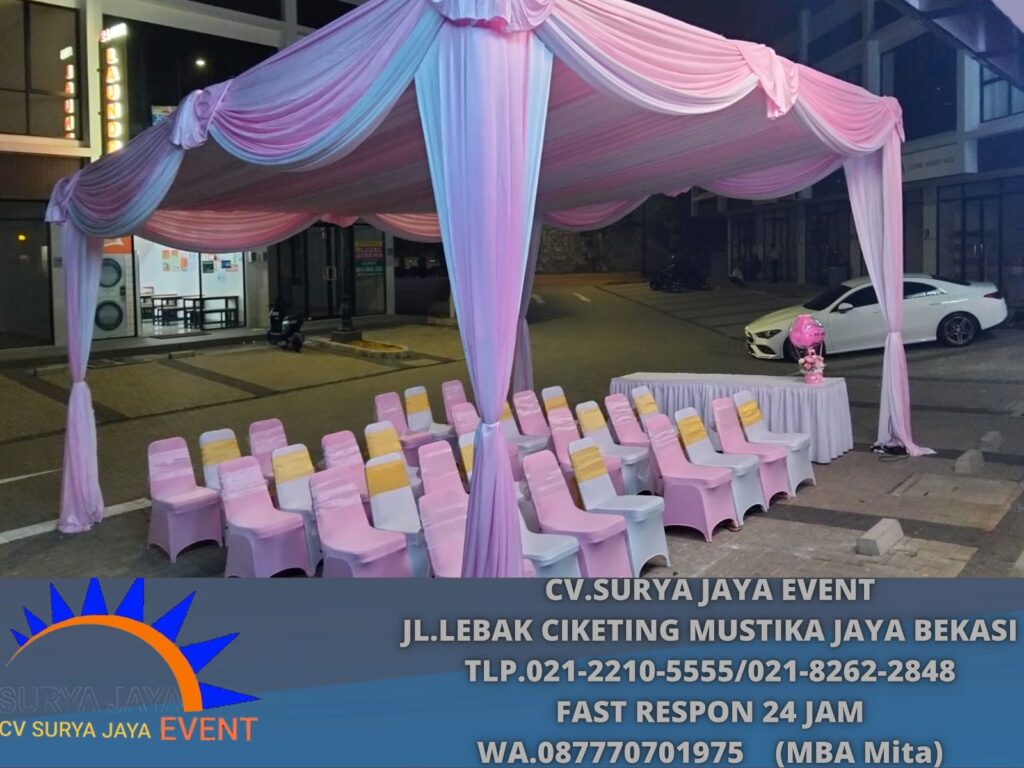 Sewa Tenda serut 6x5m,meja Kursi BSD city tangerang (0877-7070-1975)