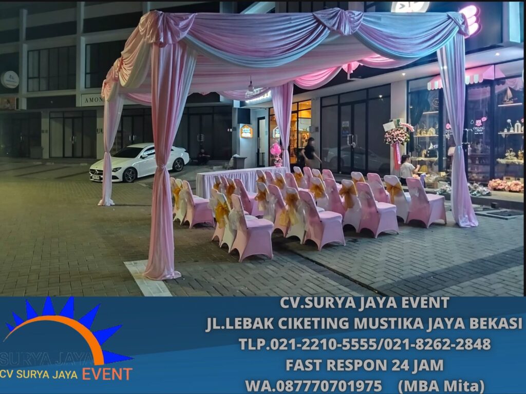 Sewa Tenda serut 6x5m,meja Kursi BSD city tangerang (0877-7070-1975)