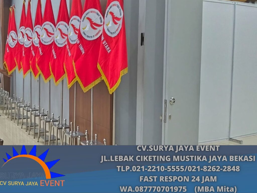 Sewa Tiang VIP Stainless Bendera Pataka Jakarta (0877-7070-1975)