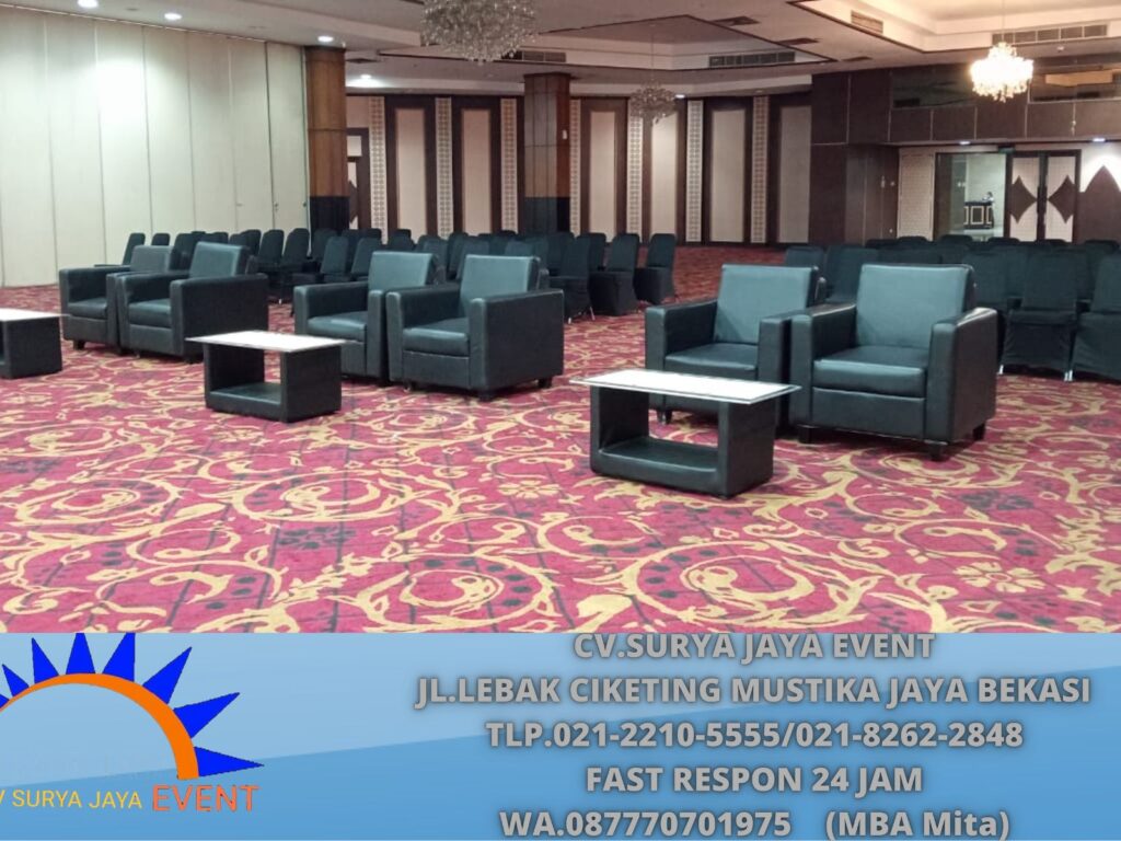 Sewa Sofa Single Hitam Cempaka Putih Jakpus (0877-7070-1975)