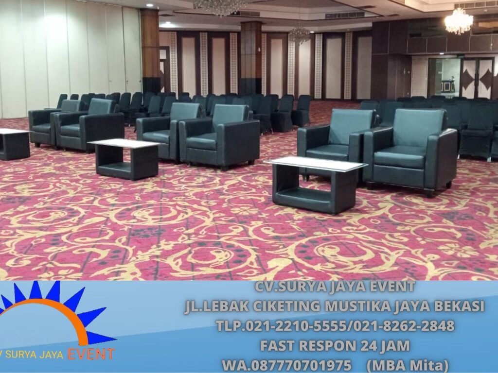 Sewa Sofa Single Hitam Cempaka Putih Jakpus (0877-7070-1975)