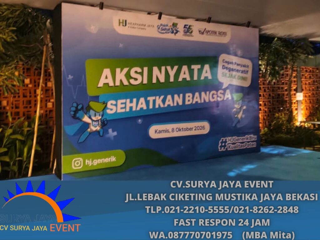 Sewa Backdrop Flexy Apotek Roxy Jakarta Selatan (0877-7070-1975)