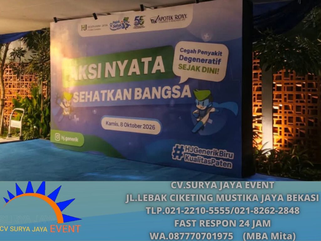 Sewa Backdrop Flexy Apotek Roxy Jakarta Selatan (0877-7070-1975)